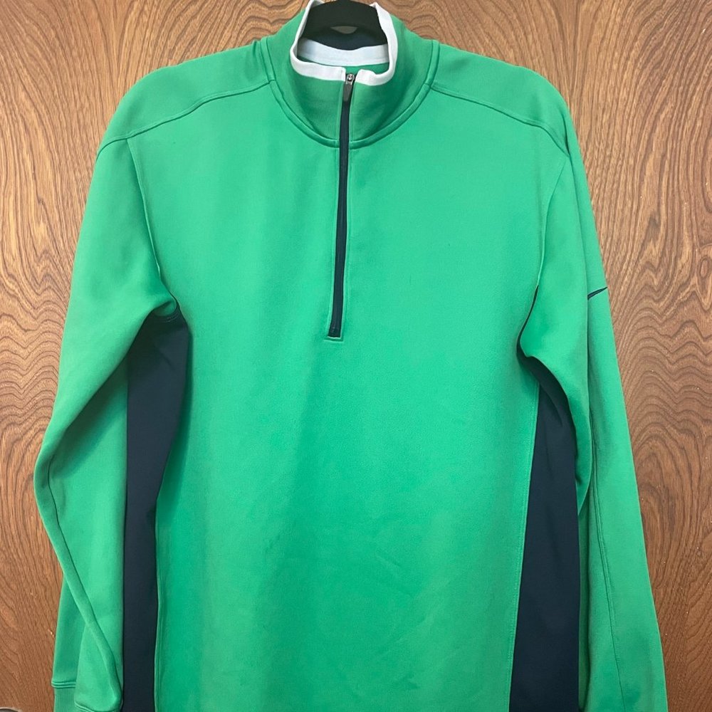 Mens M, nikeGolf dry-fit, half-zip